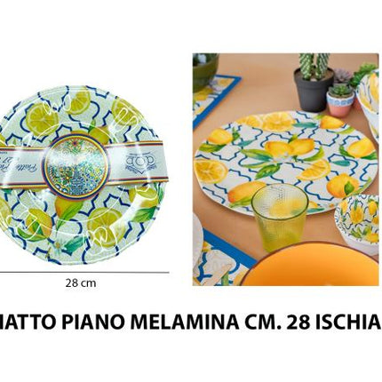 Piatto Piano Melamina Cm.28 Ischia Arca