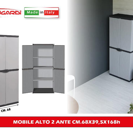 Mobile Alto 2 Ante Cm.68X39,5X168H Mongardi
