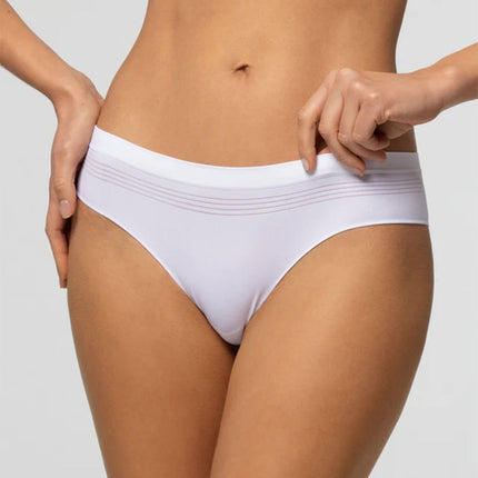 Pompea Brasiliana Seamless: Comfort Invisibile E Design Trendy Per Ogni Donna Bianco L XL Pompea