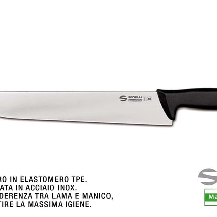 Coltello Supra Francese Coltello da Cucina Professionale Lama Lunga E Affilata 30 cm Ambrogio Sanelli