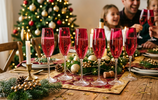 Calici rossi Natale e Capodanno: Set 6 Flute Rubis Mastro Bianco