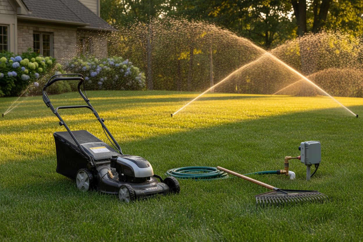 Scopri come curare il prato in estate: quando innaffiare, con quale frequenza e quali attrezzi usare per un prato verde e sano tutto l'anno.