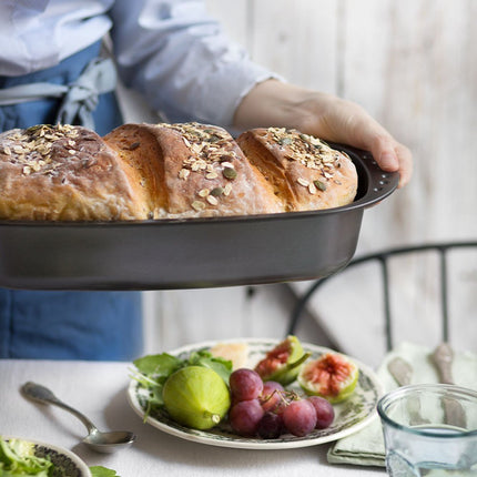 Stampo Pane Fatto In Casa Antiaderente Teglia Rettangolare 37X20X7H Formina Per Brioche Decora