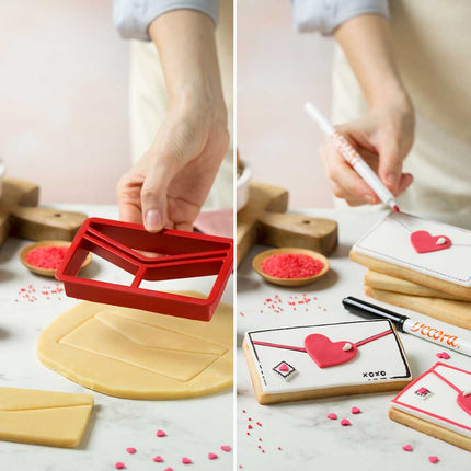 Tagliapasta Dolci Messaggi – Formina A Forma Di Posta Per Biscotti Personalizzati, Perfetta Per Dolci Fatti In Casa