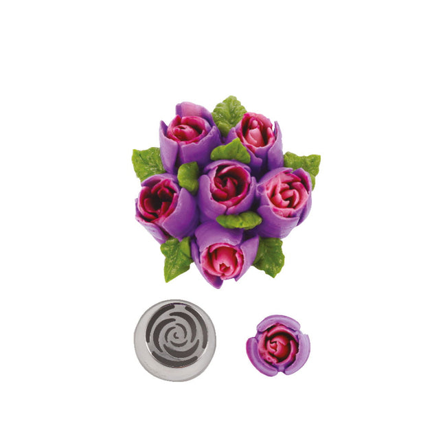 Cornetto Per Decorazione In Blister Bocciolo Di Rosa Decora
