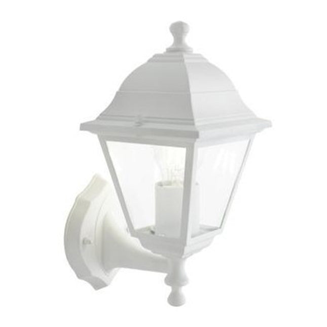 Lanterna Applique Retrò In Alto Lampada Vintage Da Parete Piccola 60W Bianca E27