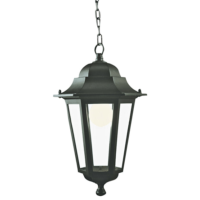 Lanterna Con Catena Retrò Lampada Vintage Per Illuminazione Grande E27 Nero 100W