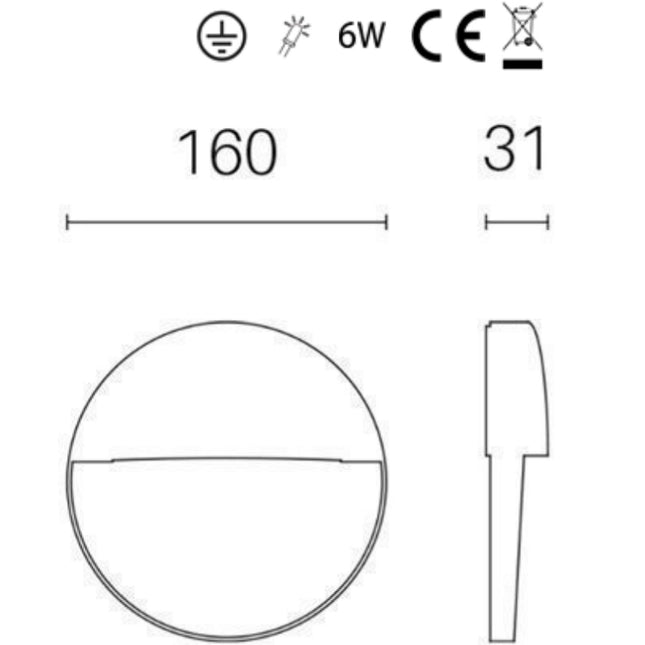 Sovil Applique Segna Passo 6W Led 4000K