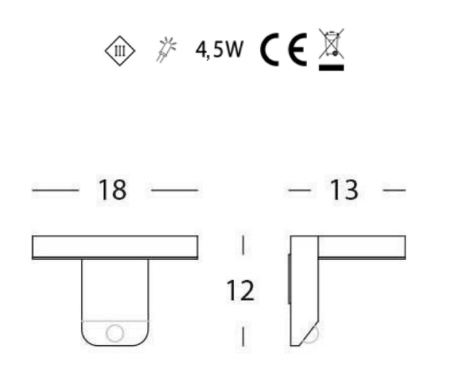 Sovil Applique Solare 4W Led 4000K Sovil