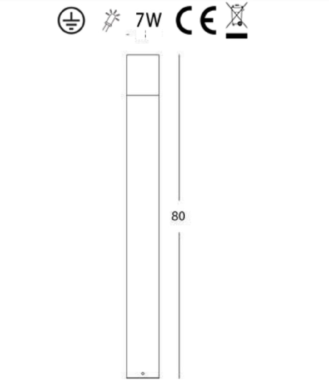 Sovil Lampada Paletto 7W Led luce naturale per esterni design moderno ed elegante Sovil