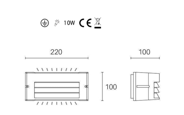 Sovil Applique LED 10W Lampada da Parete Illuminazione Moderna Efficienza Energetica Sovil
