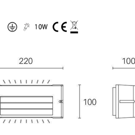Sovil Applique 10W Led 4000K
