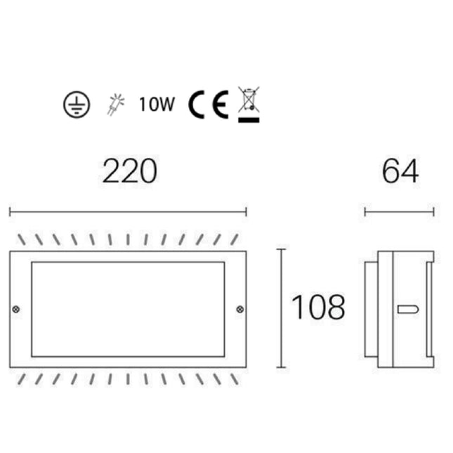 Sovil Applique 10W Led 4000K