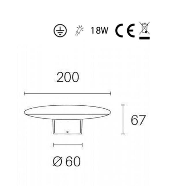 Sovil Lanterna Testapalo 18W Led 4000K
