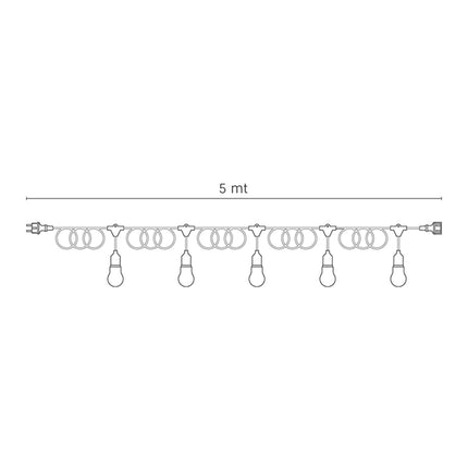 Lampadine Decorative Luci Per Ambiente Serie 5 Portalampade E27 20 W Sovil