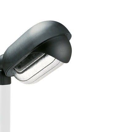 Sovil Testa-Palo Ovale E27, Struttura in Termoplastico, Diffusore in Vetro, Adattatore Ø60 mm Sovil