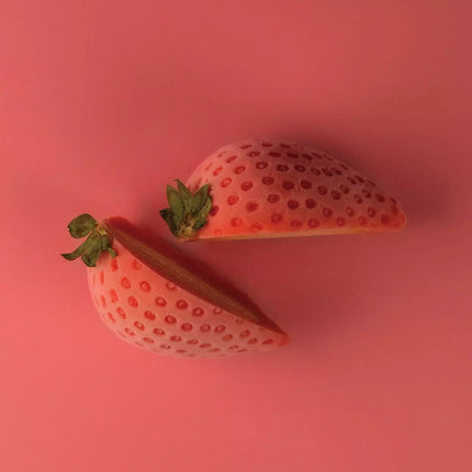 Silikomart Stampo in Silicone Fragola 120 – 5 Monoporzioni 3D da 120 ml con Supporto in Plastica Bianco, 6x7,7x5,4 cm, Made in Italy Silikomart