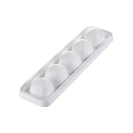 Silikomart Stampo in Silicone Nocciola 125 – 5 Monoporzioni 3D da 125 ml con Supporto in Plastica Bianco, 5,9x5,9x6,2 cm, Made in Italy Silikomart