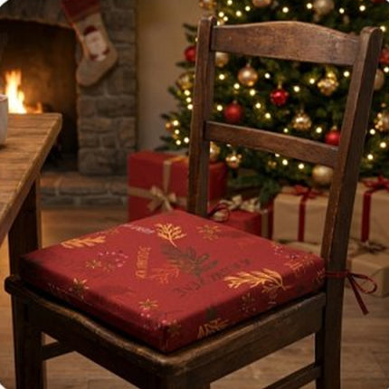 Gemitex Cuscino Nuvola Natalizio Set 2 Pz - Coprisedia Elegante 38x38x5 cm Capodanno in Cotone e Poliestere Made in Italy - Dis. 1882 Tutto Tutto Meno Meno®