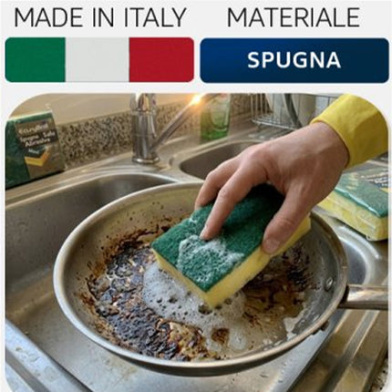 EasyBrill Spugna Abrasiva Salvadita Maxi | Set 2 Pezzi per Pentole e Piatti EasyBrill