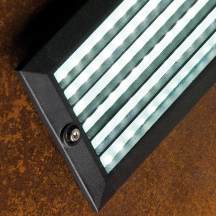 Faretti Segnapasso Luce Led Ad Incasso Per Parete Muro Ip54 Nero 40 W