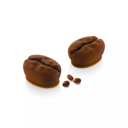 Silikomart Stampo Silicone Caffè 110 Effetto Realistico – 8 Monoporzioni con Cutter per Mousse e Dessert Silikomart