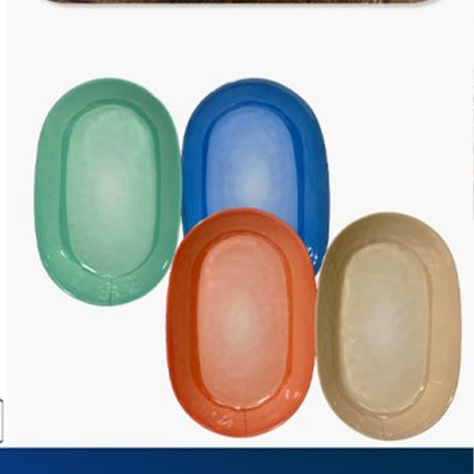 Vassoio Ovale in Melamina | Colori Assortiti da Portata IBCT