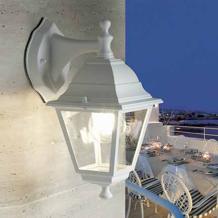 Sovil Applique Lanterna Lampada a Parete Discendente in Alluminio Verniciato con Classe IP43 Sovil