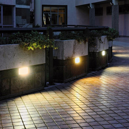 Faretti Segnapasso E Griglia Luce Led Da Incasso Parete Muro Ip54 Nero 40 W