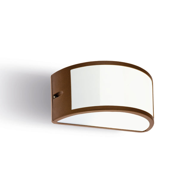 Sovil UMBE APERTA, Applique Grande da Esterno, Attacco E27, 250x120x132 mm Corten Sovil