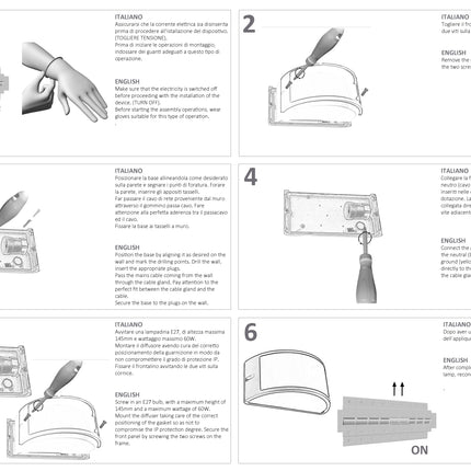 Sovil UMBE APERTA, Applique Grande da Esterno, Attacco E27, 250x120x132 mm Sovil