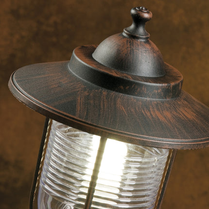 Sovil Applique Piccola In Basso E27 Linea Porto Colore Ruggine