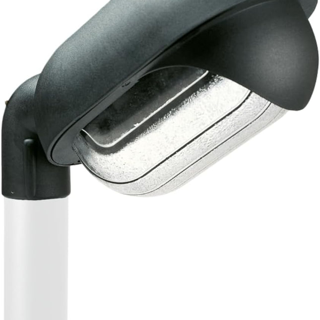 Testa-Palo Ovale E27, Struttura in Termoplastico, Diffusore in Vetro, Adattatore Ø60 mm 4 Sovil