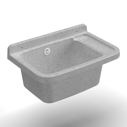 Mongardi Pilozzo A Parete In Resina Granito 50X35X24H Cm 2,5Kg Mongardi