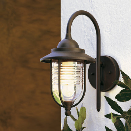 Sovil Applique Piccola In Basso E27 Linea Porto Colore Ruggine