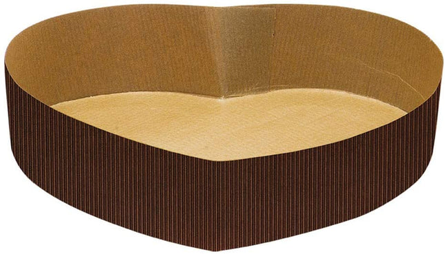 Decora Stampo Cuore Carta Da Forno Set 5 Pezzi Cm.20,5X22,5X5H Gr.700 Torta Amore