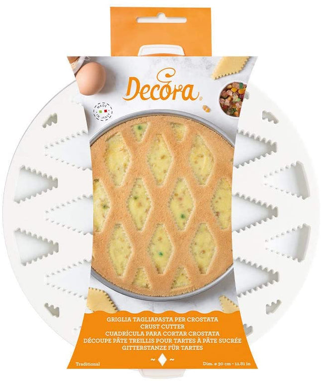 Griglia Tagliapasta Per Crostata E Pastiera 30 Cm – Strumento Pratico Per Decorazioni Perfette E Dolci Tradizionali Decora