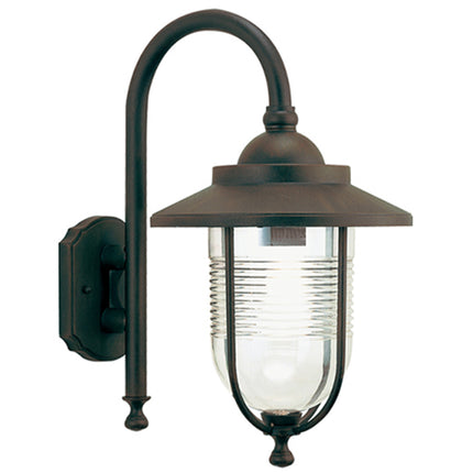 Sovil Applique Grande In Basso E27 Linea Porto Colore Ruggine