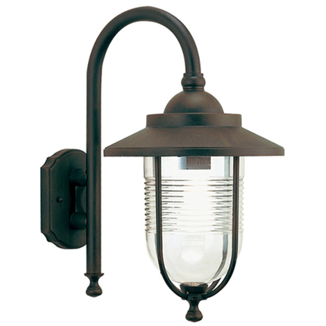Sovil Applique Grande In Basso E27 Linea Porto Colore Ruggine
