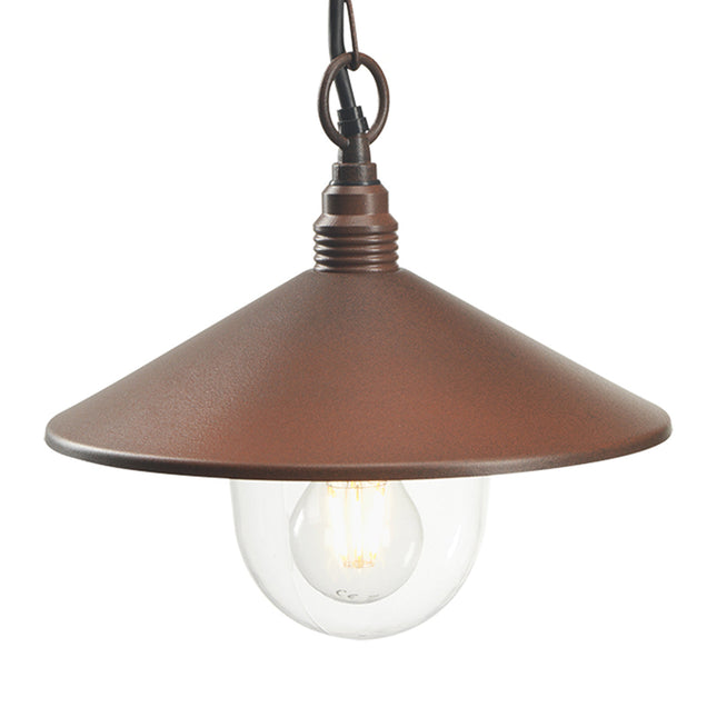 Sovil Lampada Sospensione E27 Lanterna Elegante per Illuminazione Interna ed Esterna Corten Sovil