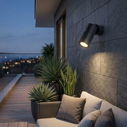 Applique EXPLORA GU10 da Esterno – IP65, Alluminio, Disponibile in Bianco, Nero e Corten! Sovil