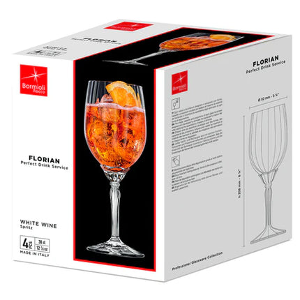 Bormioli Rocco Calice Florian White Wine: Set 6 Pezzi Cl 38