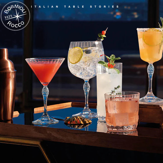 Bormioli Rocco Set 6 Calici In Vetro America'20 Cocktail 20 Cl Trasparente