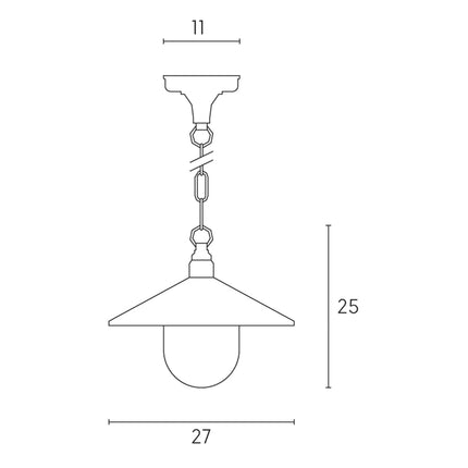 Sovil Lampada Sospensione E27 Lanterna Elegante per Illuminazione Interna ed Esterna Sovil