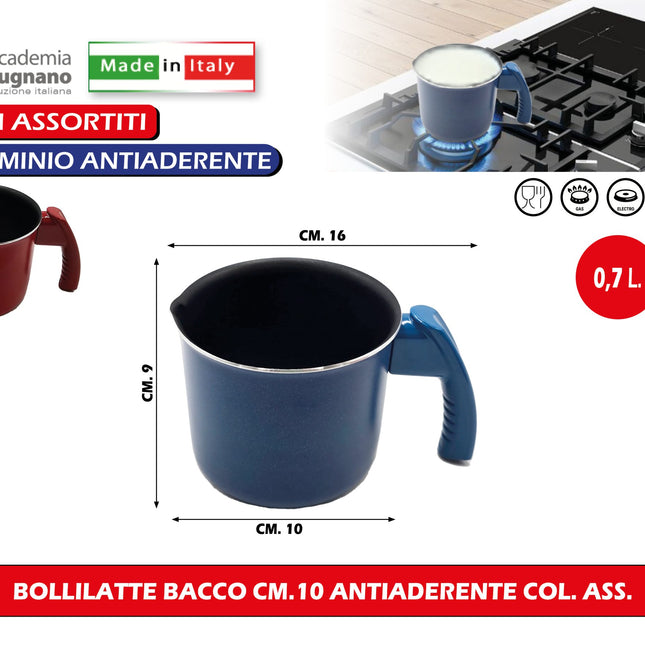 Accademia Mugnano Bollilatte Bacco Antiaderente In Diverse Dimensioni Per Uso Quotidiano E Praticità