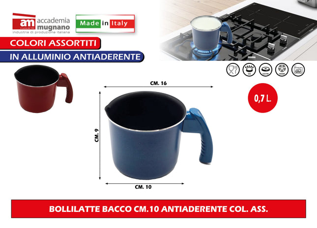 Accademia Mugnano Bollilatte Bacco Antiaderente In Diverse Dimensioni Per Uso Quotidiano E Praticità Accademia Mugnano