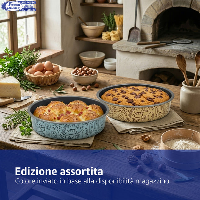 Accademia Mugnano Tortiera Conica Antiaderente Per Friggitrice Ad Aria Airfry, Altezza 5H, Varie Dimensioni - Colori Assortiti Accademia Mugnano