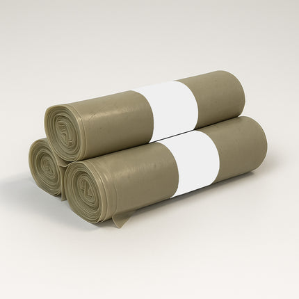 Sacchetti Immondizia Resistenti T.500 Ambra e Neri | Varie Misure 55x65, 70x110, 90x120 cm | Confezioni da 7, 10 o 15 Pezzi Ambra 3 Confezioni D&D Casalinghi