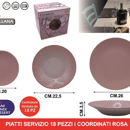 Arca PIATTI SERV. 18 PZ. I COORDINATI Arca