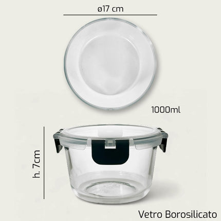 Frigo Box Vetro Tondo Cm.17X6,5H Arca